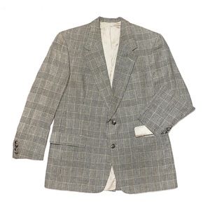 Houndstooth Plaid Blazer